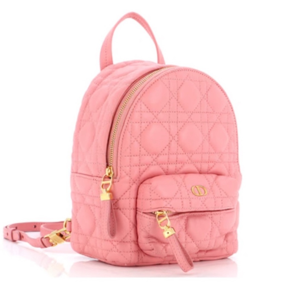 Christian Dior Dioramour Cannage Quilt Lambskin Mini Backpack